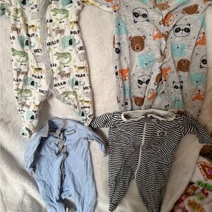 0-3 month old Baby Boy Jammie’s.